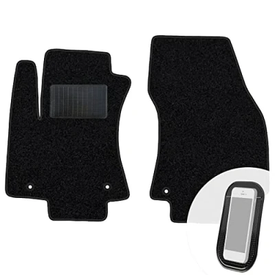 Abbildung von moto MOLTICO Vorne Fußmatten Auto Velours Autoteppiche Schwarz Automatten Set 2 teilig passend für Opel Zafira A 1999 2006