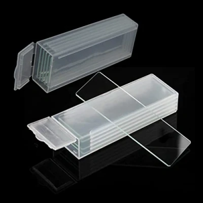 Abbildung von 10 x leere Mikroskop Objektträger, 25,4 76 mm, Glas Abdeckungen für Labor