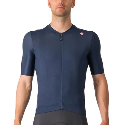 Abbildung von Castelli Herren Espresso Trikot für Rennrad und Gravel Biking L Radfahren, Belgian Blue/Silver Moon,