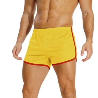 Abbildung von AIMPACT Sport Shorts Herren 3 Inch Turnhose Kurz Mesh Atmungsaktiv Bodybuilding Fitness Training Sporthose (Gelb L)