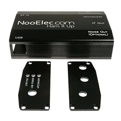 Abbildung von NooElec Extrudiertes Aluminiumgehäuse Kit, Schwarz, für Ham It Up Plus Barebones RF Upconverter NESDR und RTL SDR Radios