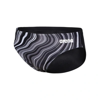Abbildung von arena Herren Slip Badehose Marbled, Navy red Multi, 44, 005554