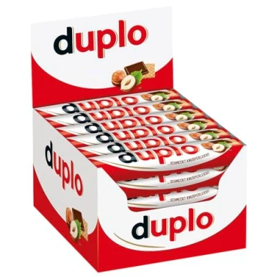 Abbildung von Ferrero duplo Einzelriegel Schmeckt knusperleicht 1 Packung mit je 40 Einzelriegeln (40 x 18,2 g)