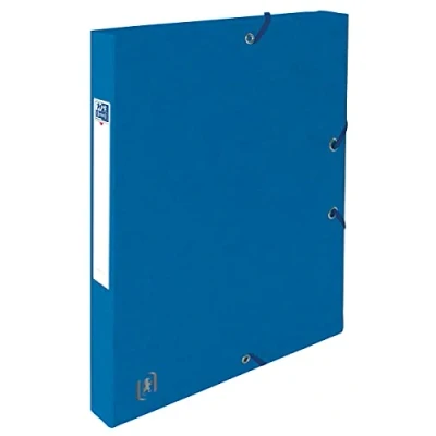 Abbildung von Oxford Sammelbox A4, aus Karton, 2,5 cm Rückenbreite, blau, 12 Stück