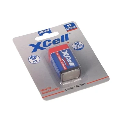 Abbildung von XCell CR9V/P 9V Block Batterie (erweiterter Betriebstemperaturbereich, besonders Lange Lebensdauer, geringe Selbstentladung) 131347