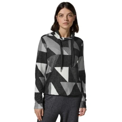 Abbildung von CECIL Damen B322388 TOS Multicolor Triangle Cosy T Shirt, Black Melange, L