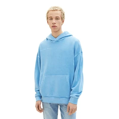 Abbildung von TOM TAILOR Denim Herren Sweatshirt 1035669, 18395 Rainy Sky Blue, XS