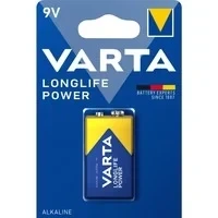 Abbildung von Varta 2 4922 Longlife Power 9V Block Alkaline Batterien im 2er Blister Batterie