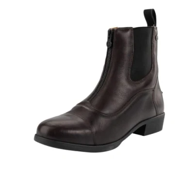 Abbildung von Reit Stiefelette »ADVANCED II FZ SOFT« mit Reißverschluss vorne Schlüpf Schuh weichem Leder Tolle Passform Komfort Einleg Sohle Jodhpur Boots Reiten, Gassi, Freizeit Braun 37