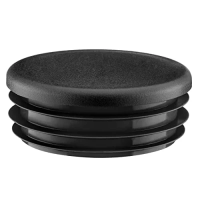 Abbildung von EMFA Lamellenstopfen rund 20mm Schwarz 5 Stück Rohrstopfen Endkappe Stahlrohr Kunststoff Stopfen für Rundrohre Rohrverschlussstopfen Kunststoffkappen Rohre Rohrendkappen 2cm