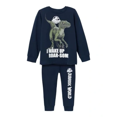 Abbildung von Name It Schlafanzug &quot;NMMNEDAT JURASSIC NIGHTSET SKY&quot;, (Set, 2 tlg.)