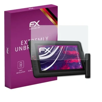 Abbildung von atFoliX Glasfolie kompatibel mit XP PEN Artist 13.3 Pro Panzerfolie, 9H Hybrid Glass FX Schutzpanzer Folie