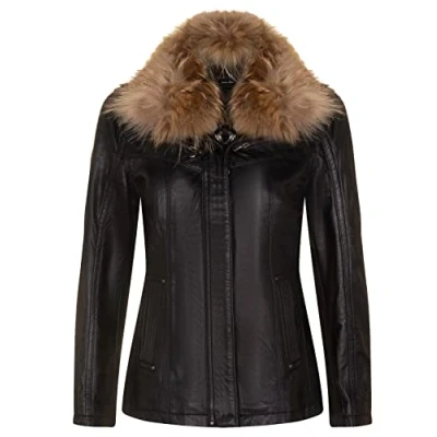 Abbildung von Damen Parker Jacke aus Leder Arvada