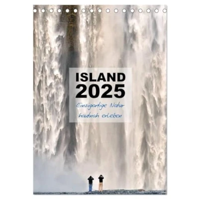 Abbildung von Island 2025 Einzigartige Natur hautnah erleben (Tischkalender DIN A5 hoch), CALVENDO Monatskalender