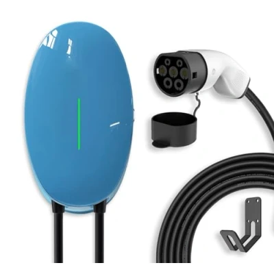 Abbildung von EIDYBOX Wallbox 11KW Ladegerät Typ 2 Ladekabel Elektroauto Home Ladestation 6M 16A Dreiphasig EV Charger, Wasserdicht IP66
