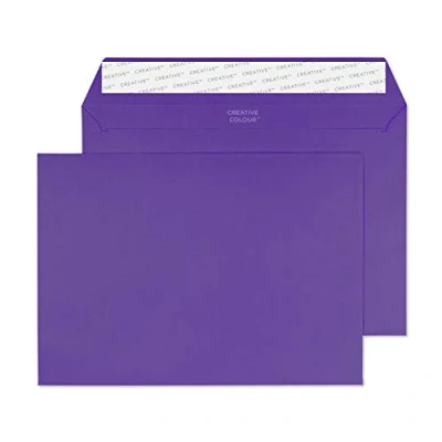Abbildung von Blake Creative Colour 347 Briefumschläge Haftklebung Dunkellila C5 162 x 229 mm 120g/m² 500 Stück