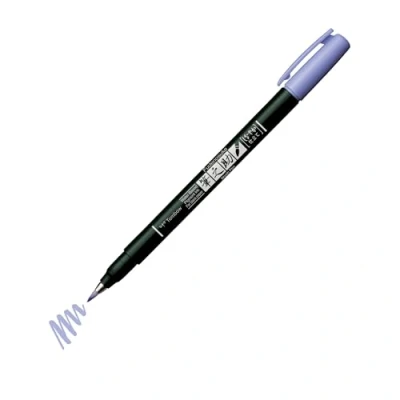 Abbildung von Tombow Fudenosuke Pastel for black paper Pastellfarbe: lavender mit Kreideoptik auf schwarzem Papier weiche,Spitze für Handlettering,Skizzen und Kartengestaltung [WS BS21],1 Stück (1er Pack)