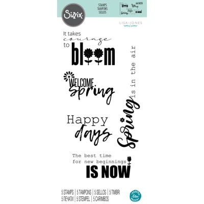 Abbildung von Sizzix Clear Stamps 5PK Frühlingsgefühle von Lisa Jones