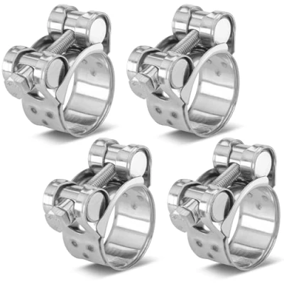 Abbildung von Poppstar 2 Stück Gelenkbolzenschellen Edelstahl Schlauchschellen Spannbereich 26 28mm, Bandbreite 18mm, W4