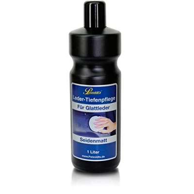 Abbildung von 1 Liter Petzoldts moderne Premium Ledertiefenpflege, Seidenmatt, mit UV Schutz