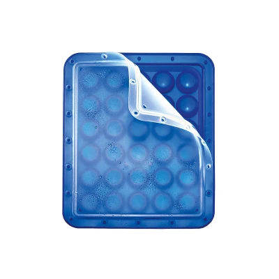 Abbildung von Lurch 240775 Ice Former Arctic Kugel 3cm blau Eiswürfelform für 30 Eiswürfel mit transparentem Deckel