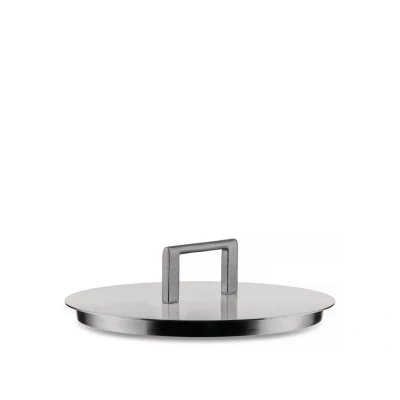 Abbildung von Alessi Convivio DC200/16 Design Deckel, Edelstahl 18/10, mit Stahlknauf und PVD Beschichtung, 16 cm, Satiniert