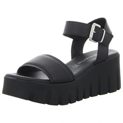 Abbildung von Tamaris Keilsandalette black, Damen, Größe: 37, Black Schuhe