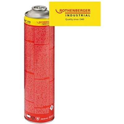 Abbildung von ROTHENBERGER Industrial Multigas 300 Gas Kartusche, 600 ml, 338g, Anschluss: 7/16“ EU, Norm EN 417 selbstverschließend,1 Stück