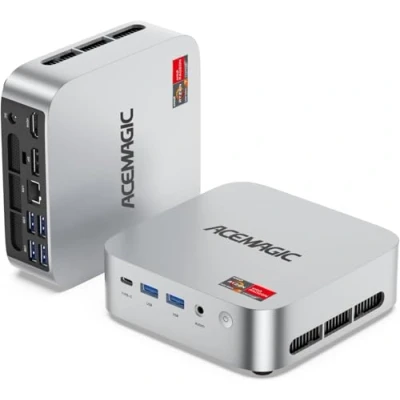Abbildung von ACEMAGIC M1 Mini PC, AMD Ryzen 7 6800H (8C/16T, bis zu 4,7 GHz),16 GB DDR5 512 M.2 SSD Compute HDMI 4K*3/WiFi 6/BT 5.2/W 11 PRO,Mini Desktop Computer mit VESA für Schule/Büro