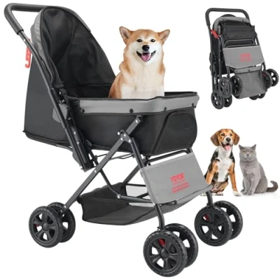 Abbildung von VEVOR Hundebuggy Hundewagen Hundebox Katzenwagen Stroller Katzenbuggy bis 20kg