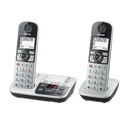 Abbildung von Panasonic KX TGE522GS Silber Schnurloses DECT Telefon