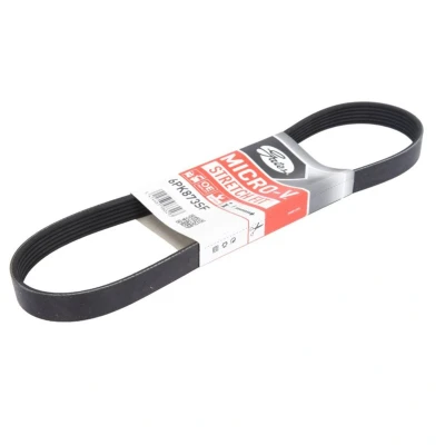 Abbildung von GATES Micro V Stretch Fit 6PK873SF Keilrippenriemen 873 6 PA (Polyamid), EPDM (Ethylen Propylen Dien Kautschuk) FORD: Transit Mk6 Bus