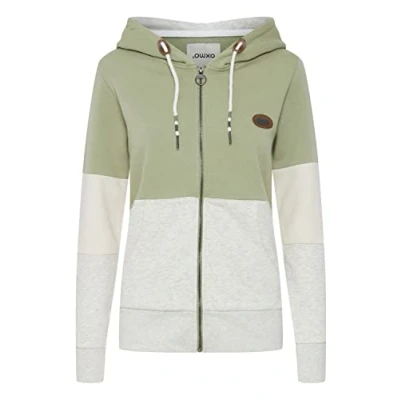 Abbildung von Oxmo KATE Sweatjacke, Damen, Größe: Large, Seagrass