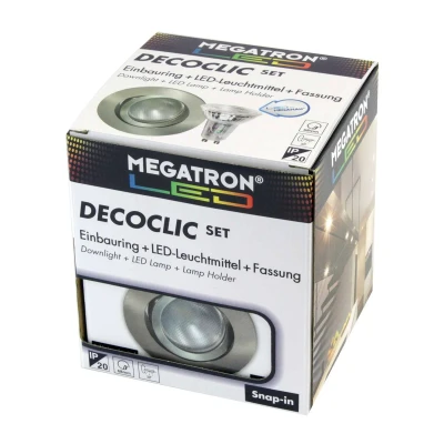 Abbildung von LED Einbauspot Decoclic Set GU10 4,5 W, eisen