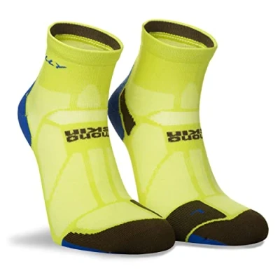 Abbildung von Hilly Unisex Marathon Fresh Fußkettchen Min Laufsocken, Säure/Königsblau, XL
