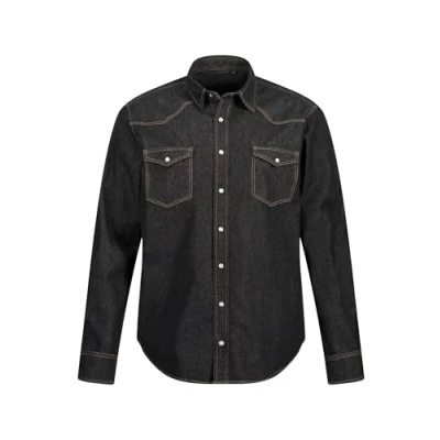 Abbildung von JP1880 Businesshemd Jeanshemd Langarm Kentkragen Modern Fit bis 8XL