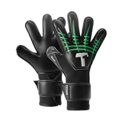 Abbildung von T1TAN Fluo Beast Junior 3.0 Fussballhandschuhe Für Kinder mit Flat Cut ohne Fingerschutz die Profis der Zukunft Gr. 6
