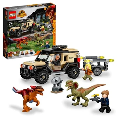 Abbildung von LEGO 76951 Jurassic World Pyroraptor &amp; Dilophosaurus Transport