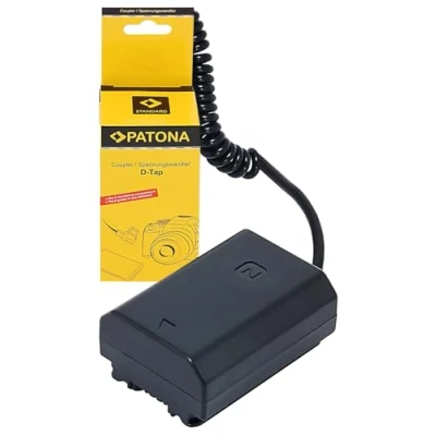 Abbildung von PATONA D TAP Akku Dummy Adapter VP FZ100 kompatibel mit Sony NP NPFZ100 Alpha 7 R3 R4 7C 7R 7CR 7S 9 II 9R 9S 6600 6700 A1 A9 A7 III IV FX3 FX30 Koppler Netzteil Netzadapter