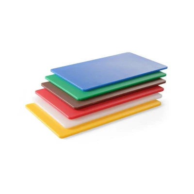 Abbildung von HENDI Schneidbrett 1/2 26,5 x 32,5 cm gelb HDPE Kunststoff Stärke: 9,0 mm