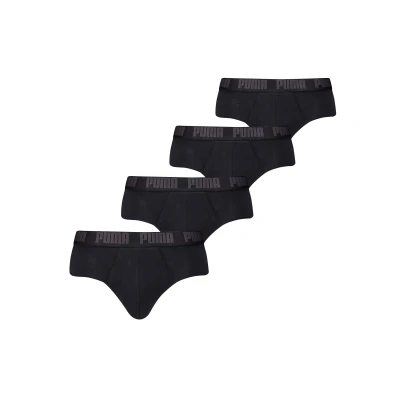 Abbildung von Puma MEN Everyday Brief 4 PACK Slip, Herren, Größe: Medium, Black