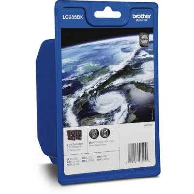 Abbildung von Brother LC 985BKBP2 Druckerpatrone 2x Schwarz Multipack