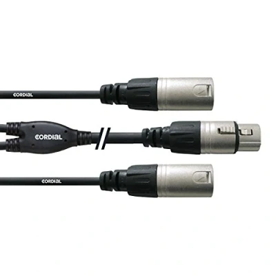 Abbildung von CORDIAL CABLES Y KABEL Träger XLR weiblich/2 männlich 30 cm BRETELLE Essentials