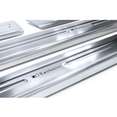 Abbildung von tuning art XF512 1 Edelstahl Einstiegsleisten Set passend für Skoda Scala 2019 , Farbe:Silber