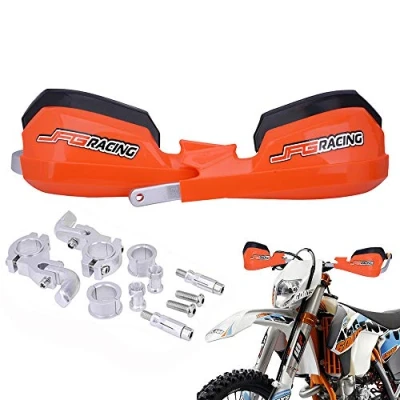Abbildung von Motorrad handschutz handguards Universal Für 7/8&quot;und 1 1/8&quot; Lenker Dirt Bike Motocross Enduro Supermoto (Orange)