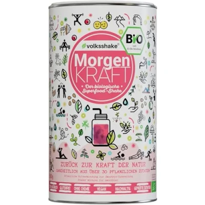 Abbildung von BIO Morgenkraft Smoothiepulver 500g DE ÖKO 006 Der biologische Wachmacher am Morgen Über 30 Superfoods wie Beeren, Kurkuma, Guarana und Maca Premiumqualität vom Bodensee Made in Germany