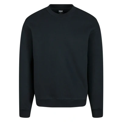 Abbildung von Urban Classics Fluffy Crewneck Sweatshirt, Herren, Größe: 4XL, Black