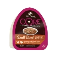 Abbildung von Wellness Core Small Breed Savoury Medleys 85 g Hundefutter Huhn&amp;Tr...