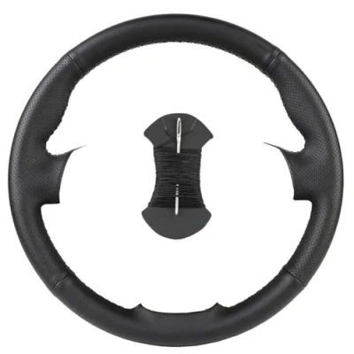 Abbildung von IPUDIS Hand Naehstiches Leder Auto Lenkradbezug,Für Land Rover Für Freelander 2 2007 2012 rutschfest und Weich Lenkradschoner Zubehör