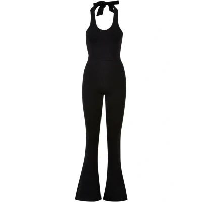 Abbildung von Urban Classics Interlock Neckholder Jumpsuit, Damen, Größe: 4XL, Black